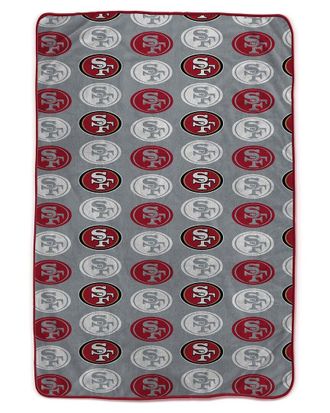 Pegasus Sports San Francisco 49Ers Nfl Team Logomania Oversized Fleece Blanket