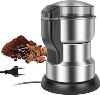OEM Molino De Caf&eacute; El&eacute;ctrico - Cuchillas De Acero Inoxidable - Tapadera Transparente - Funcionamiento Con Un Solo Bot&oacute;n - Para Granos De Caf&eacute; Frutos Secos