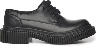 Camper Leren Sneakers met Ortho Lite Binnenzool - Heren - Veterschoenen - Zwart - 43 EU - Leer - Schoenen