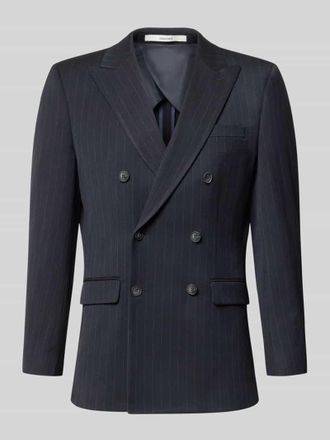 Selected Slim Fit Sakko mit Nadelstreifen in Marine, Gr&ouml;&szlig;e 102