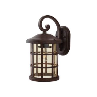 Lindby Lindby - L&aacute;mpara De Pared Exterior ankea En Marr&oacute;n Pl&aacute;stico