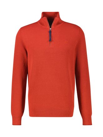 Lerros Troyer LERROS LERROS Herren Stricktroyer in lebendiger Optik, Herren, Gr. 4XL, rot (scandinavian rot), 100% Baumwolle, ohne Ausschnitt, Pullover Troye
