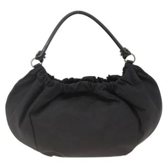Ferragamo Pre-owned Nylon Handbag - Dames - Pre-owned - Zwart - Maat: ONE Size Nylon