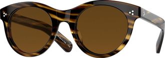Oliver Peoples OV5451SU Merrivale Polarized 100357 Womens Sunglasses Brown Size 49