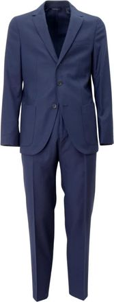 HUGO BOSS Nolin 2/Brider 1 Pak - Heren - Business pakken - Blauw - XL - Wol - Kostuums