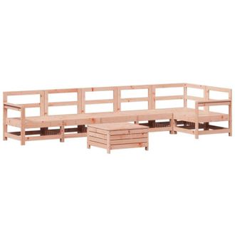 vidaXL 7 Piece Garden Sofa Set Solid Wood Douglas Fir vidaXL