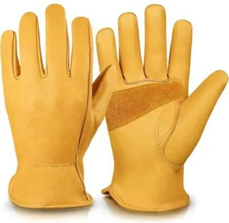OEM Guantes De Jardiner&iacute;a De Cuero C&oacute;modos Y Resistentes A Los Cuchillos, Ideales Para Jardiner&iacute;a Y Tareas Dom&eacute;sticas, Para Hombres Y Mujeres (talla L)