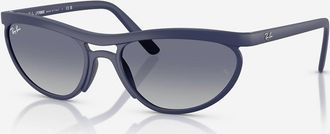 Ray-Ban Mens Liteforce Sunglasses In Matte Blue Mirror Blue