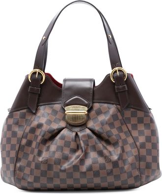 Louis Vuitton Pre-owned Womens Damier Ebene Sistina Gm - Dark Brown Textile - One Size