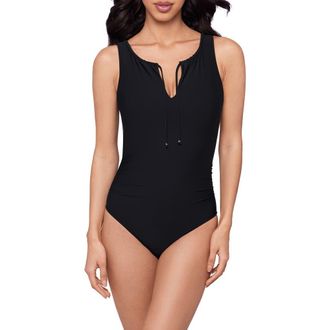 Magic Suit By Miraclesuit Dee Dee One-Piece Swimsuit in Black at Nordstrom, Size 10