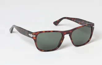 Persol Occhiali da sole rettangolari modello aviatore in acetato tartarugato