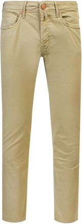 Incotex Slim-fit Jeans - Heren - Slim Fit Broeken - Beige - W42 - Katoen - Broeken