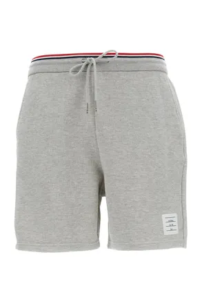Thom Browne Tailored Grey Shorts with Minimalist Design