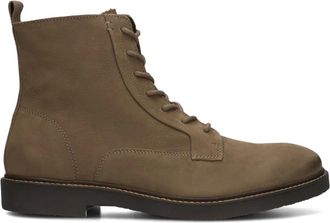Stefano Lauran Heren Nubuck Veterschoenen - Heren - Veterlaarzen - Groen - 42 EU - Leer - Schoenen