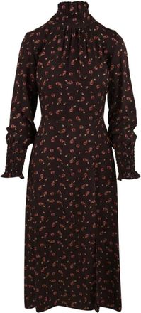 Mar De Margaritas Scarlett Turtleneck Midi Jurk - Dames - Casual kleedjes - Veelkleurig - M - Polyester - Kleedjes