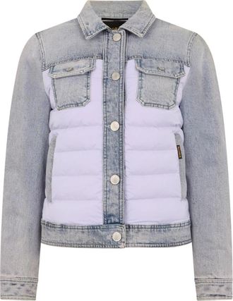Moorer Petunia Gewatteerd Denim Jack - Dames - Spijkerjassen - Veelkleurig - L - Denim - Jassen