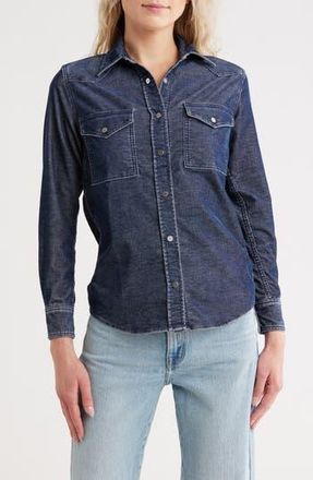 TWP Cowboy Take Me Away Corduroy Shirt in Indigo at Nordstrom Rack, Size X-Small