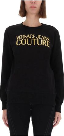 Versace Jeans Couture Cardigans - Dames - Sweatshirts - Zwart - M - Hoodies & sweatvesten