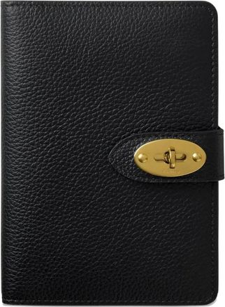 Mulberry Darley grain passport case - Black