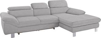Cotta Ecksofa »Driver L-Form« mit Kopfteilverstellung, wahlweise mit Bettfunktion & Bettkasten