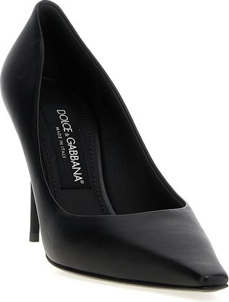 Dolce & Gabbana Womens Lamb Leather High Pump Black