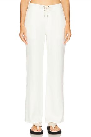 Re/Done Surf Drawstring Pant In Vintage White