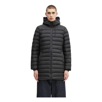 Rains Lohja Curve Jacket - Heren - Winterjassen - Zwart - XS - Leer - Jassen