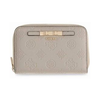 Guess Cartera mediana con cremallera Carmella SLG - Accessories - Mujer - Beige - ONE SIZE