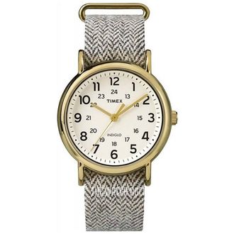 Timex Weekender Quartz Cream Dial Watch TW2P71900