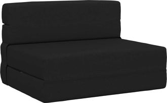 vidaXL Sof&aacute; Cama Plegable Negro 70 X 72 X 60 Cm Tela Vidaxl