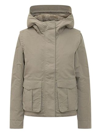 K-Way Ideler pocket hooded jacket - women - Fabric - S - Neutrals