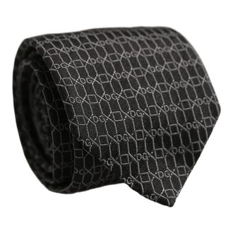 Dolce & Gabbana Necktie - Heren - Accessoires - Grijs - Maat: ONE Size Zijde