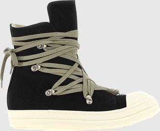 Rick Owens Sneakers Temple Megalace Rick Owens in twill di cotone sfrangiato