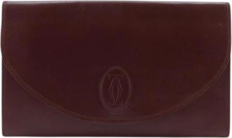 Cartier Pre-owned Clutches, female, Red, Size: ONE SIZE Pre-owned Must Clutch Bag