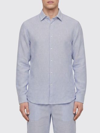 HUGO BOSS Camicia in lino a righe