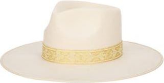 San Diego Hat Company Ribbon Trim Wool Fedora in Ivory at Nordstrom Rack