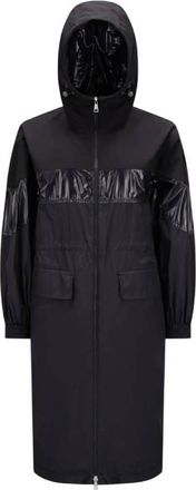 Moncler Elorn Long Hooded Coat, Brand Size 3 (Large)