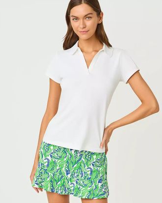Lilly Pulitzer UPF 50+ Luxletic Frida Scallop Polo