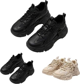 Generic Sports Shoes Womens Trainers with Air Cushion and Non-Slip Sole Thick Sole Increased Cushioning and Relief Running Shoes Trainers Walking Shoes with L