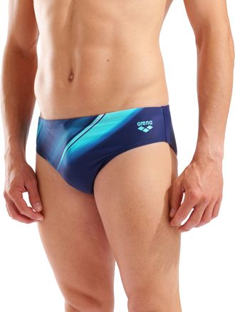 Arena Badehose ARENA M ARENA LIGHT SWIM BRIEFS, Herren, Gr. 9 (XXXL), N-Gr, navy, multi, Obermaterial: 80% Polyamid, 20% Elasthan, Badehosen Badehose