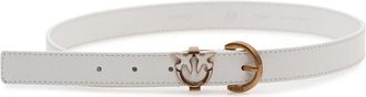 Pinko Love Birds Riem - Dames - Riemen - Wit - S - Leer - Accessoires