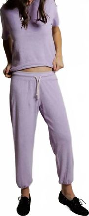 perfectwhitetee Gogo Loop Terry Jogger Pants In Ultraviolet