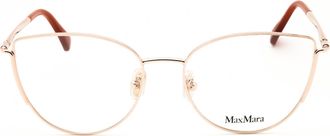 Max Mara MM5002 Cat-Eye Metal Eyeglasses - Gold