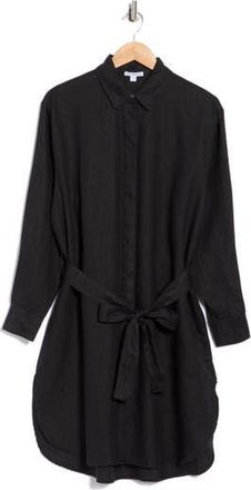 James Perse Linen Shirtdress in Black at Nordstrom Rack, Size 3 (Fits Like 8-10 Us)