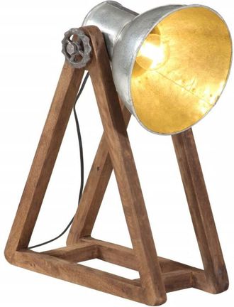 vidaXL L&aacute;mpara De Escritorio Plateado Vintage 25 W E27 30x17x40 Cm Vidaxl