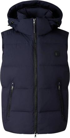Bogner Jimmy Down Vest - Heren - Bodywarmers - Blauw - S - Katoen - Jassen
