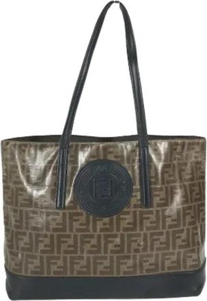 Fendi Pre-owned Tote Bag - Dames - Vintage Shopper - Bruin - ONE Size - Leer - Vintage