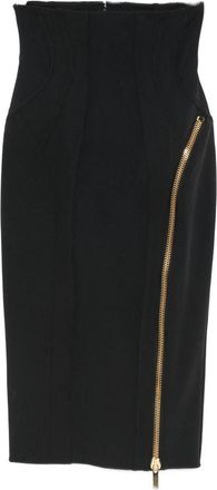 Elisabetta Franchi Skirt In Technical Fabric With Zip