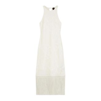 HUGO BOSS C Farseille 50559734 Jurk - Dames - Casual kleedjes - Wit - XS - Katoen - Kleedjes