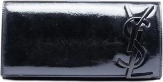 Saint Laurent Pre-owned Clutches, female, Black, Size: ONE SIZE Pre-owned Patent Leather Clutch